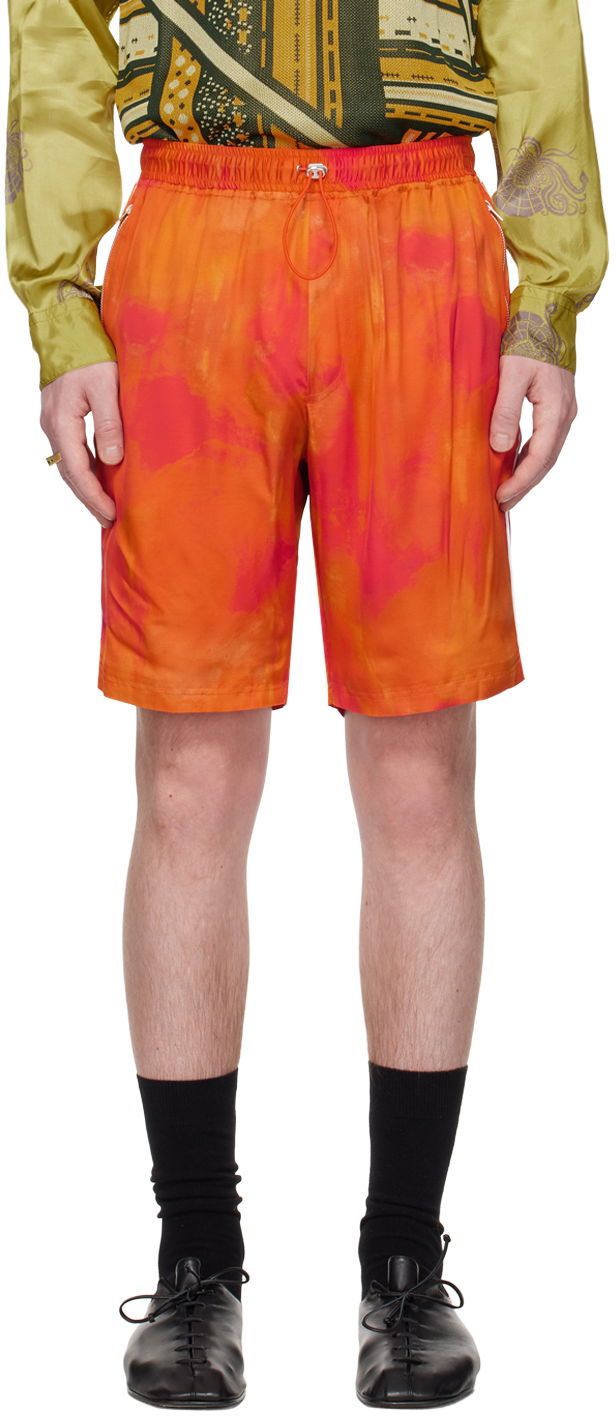 Шорти Ahluwalia Bassar Orange Tie Dye Shorts Помаранчевий | M-AHLU-SH001-SS23-FA99-OR