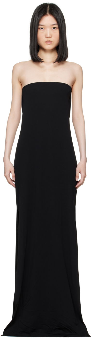 плаття Ann Demeulemeester Strapless Maxi Dress чорний | 2401-W-JDR30-FA433-099