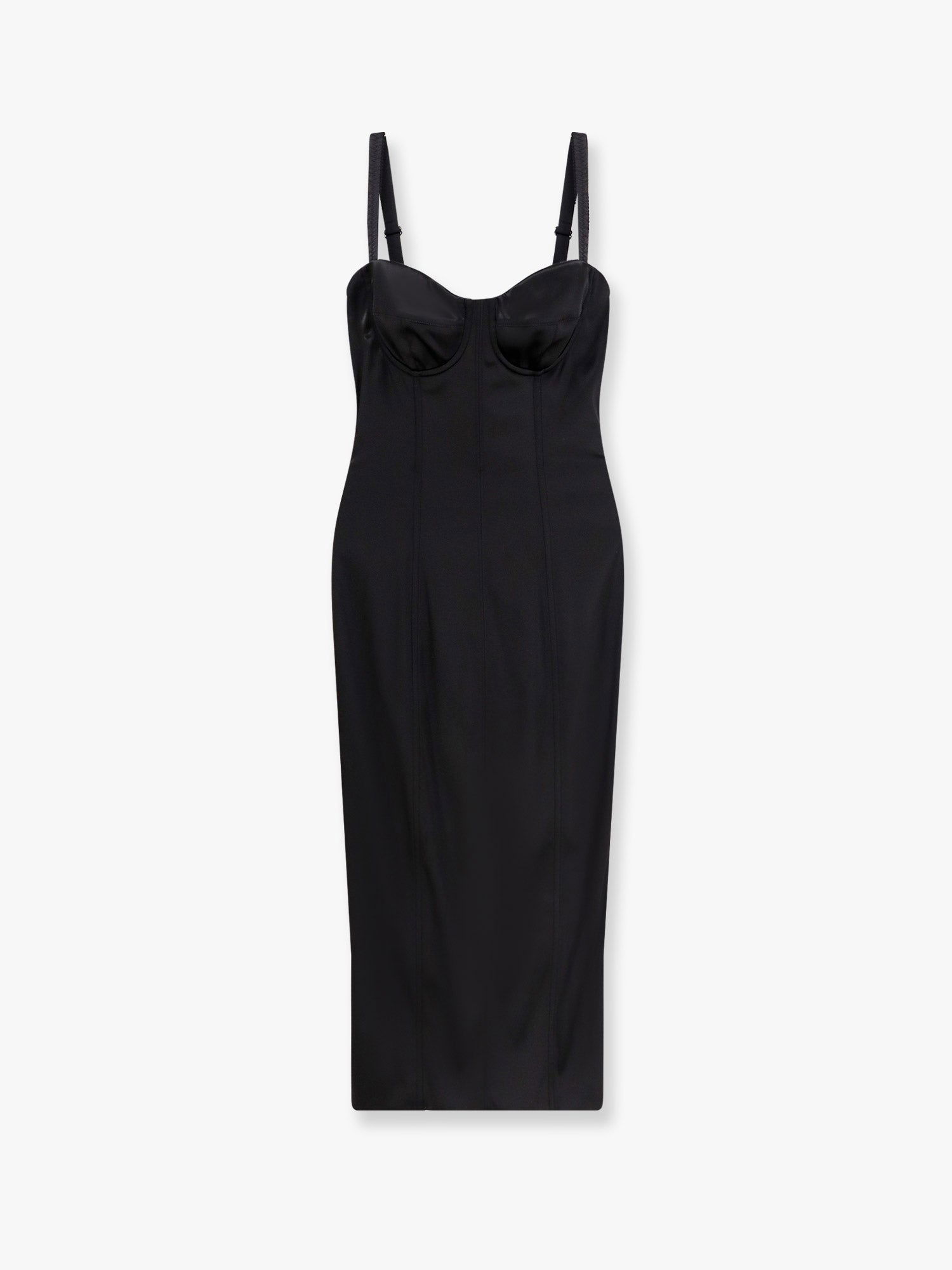 плаття Dolce & Gabbana Dolce & Gabbana Fitted Midi Dress чорний | F6DIHTFURADN0000, 0
