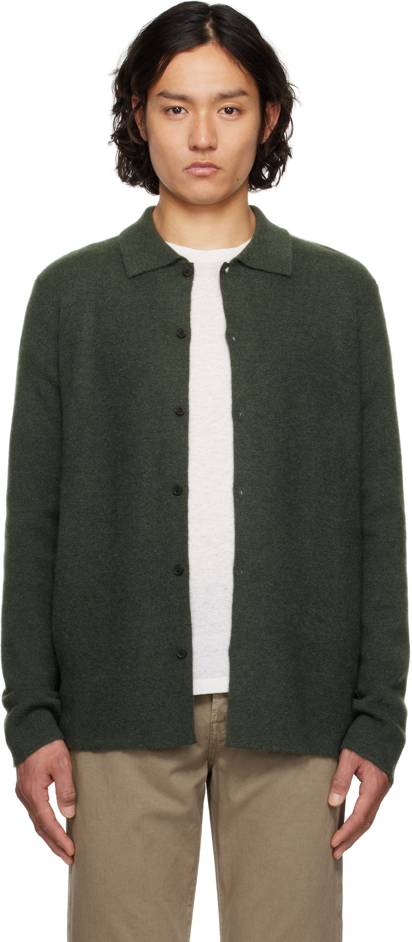 Cветр The Row The Row Iverson Cardigan Зелений | 874-Y363
