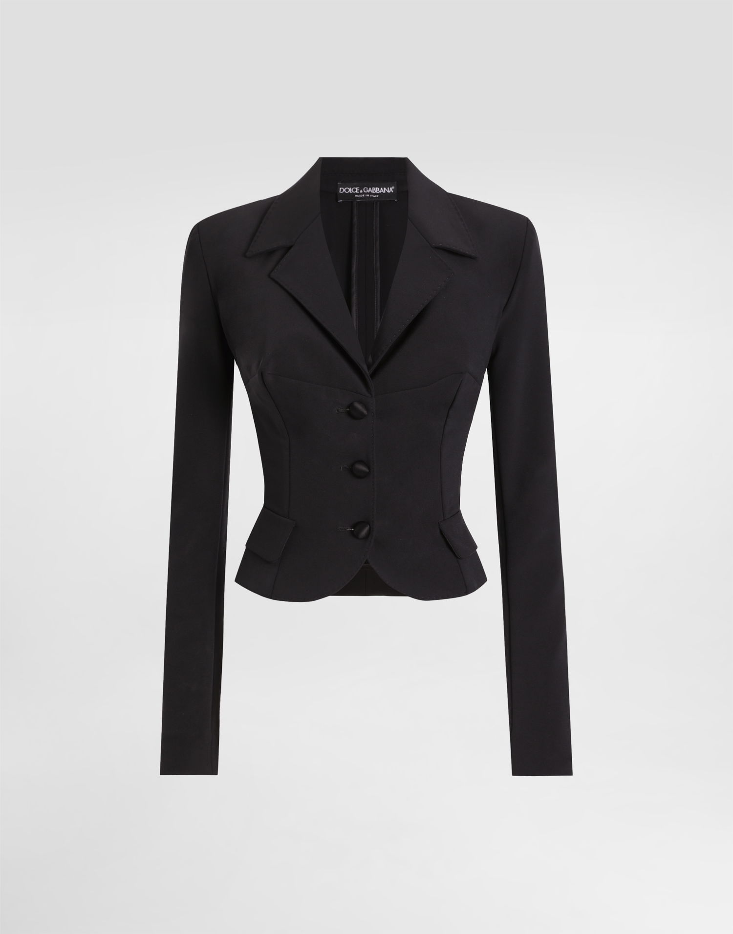 Куртка Dolce & Gabbana Dolce & Gabbana Short Single-breasted Cady Jacket чорний | F27FBTFUUC7N0000, 0