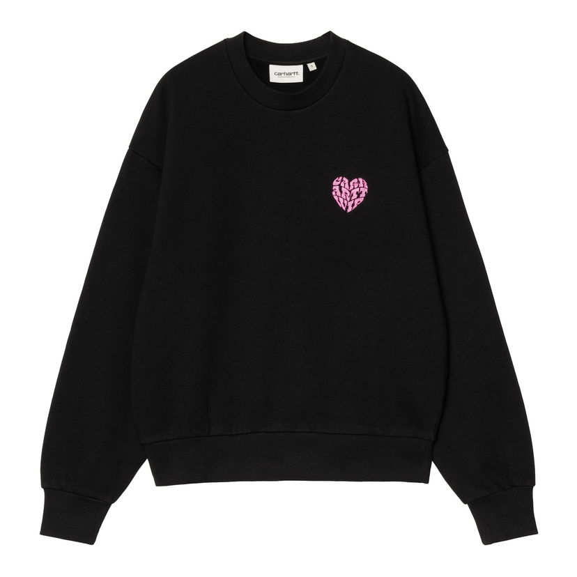 Світшоти Carhartt WIP Black Graphic Print Sweatshirt чорний | I034419_8