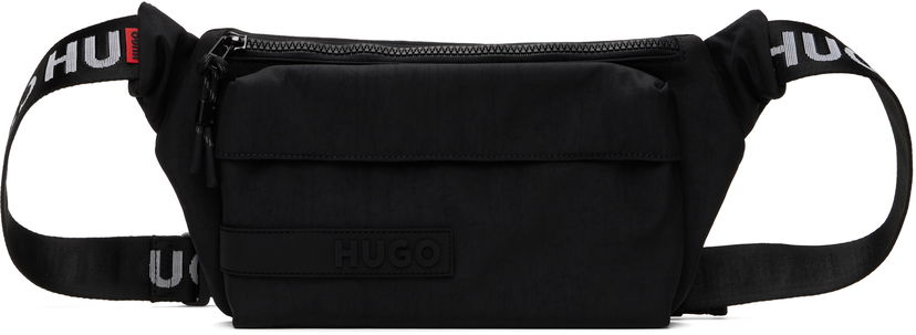 Поясна сумка BOSS Logo Patch Belt Bag чорний | 50541968