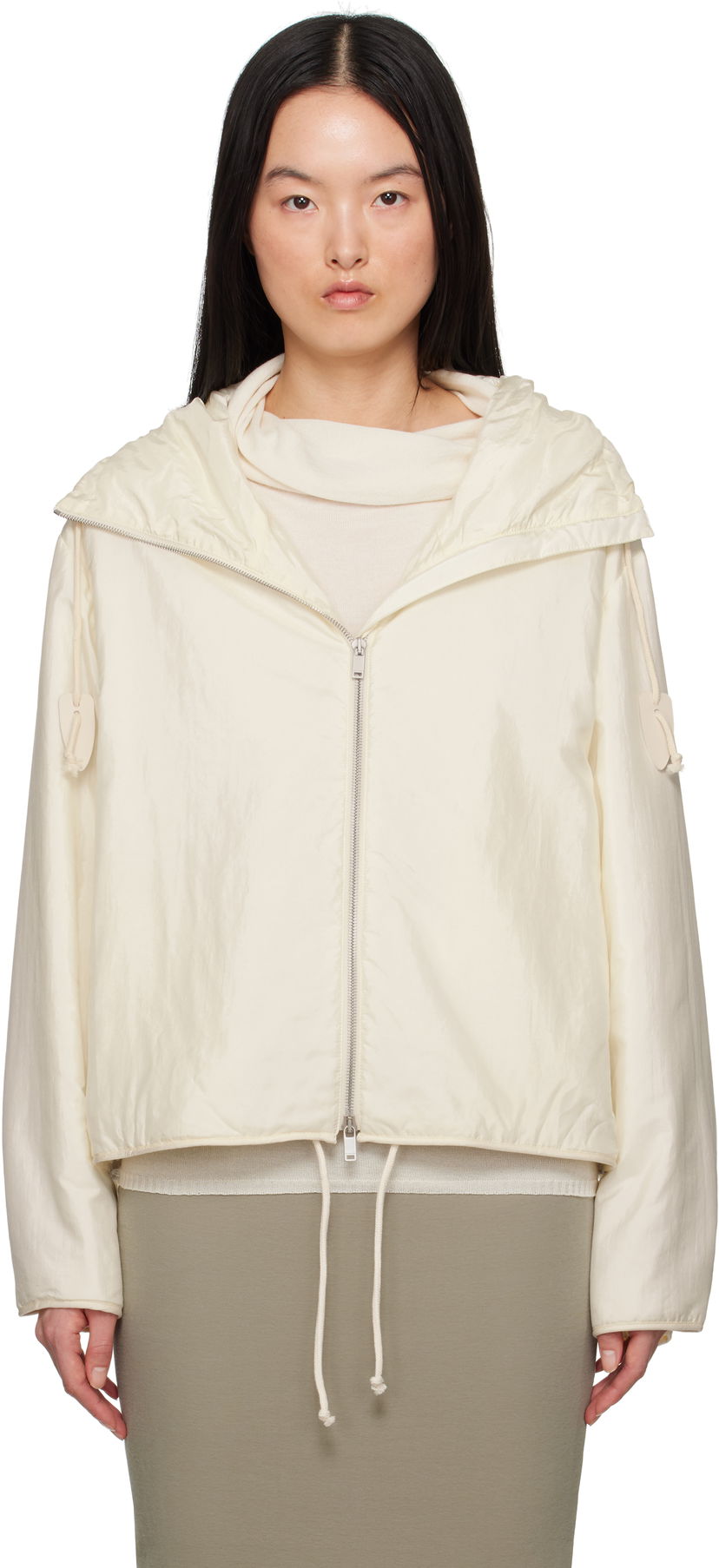 Вітровка Jil Sander Jil Sander Padded Hooded Jacket білий | J40SW0006_J70003