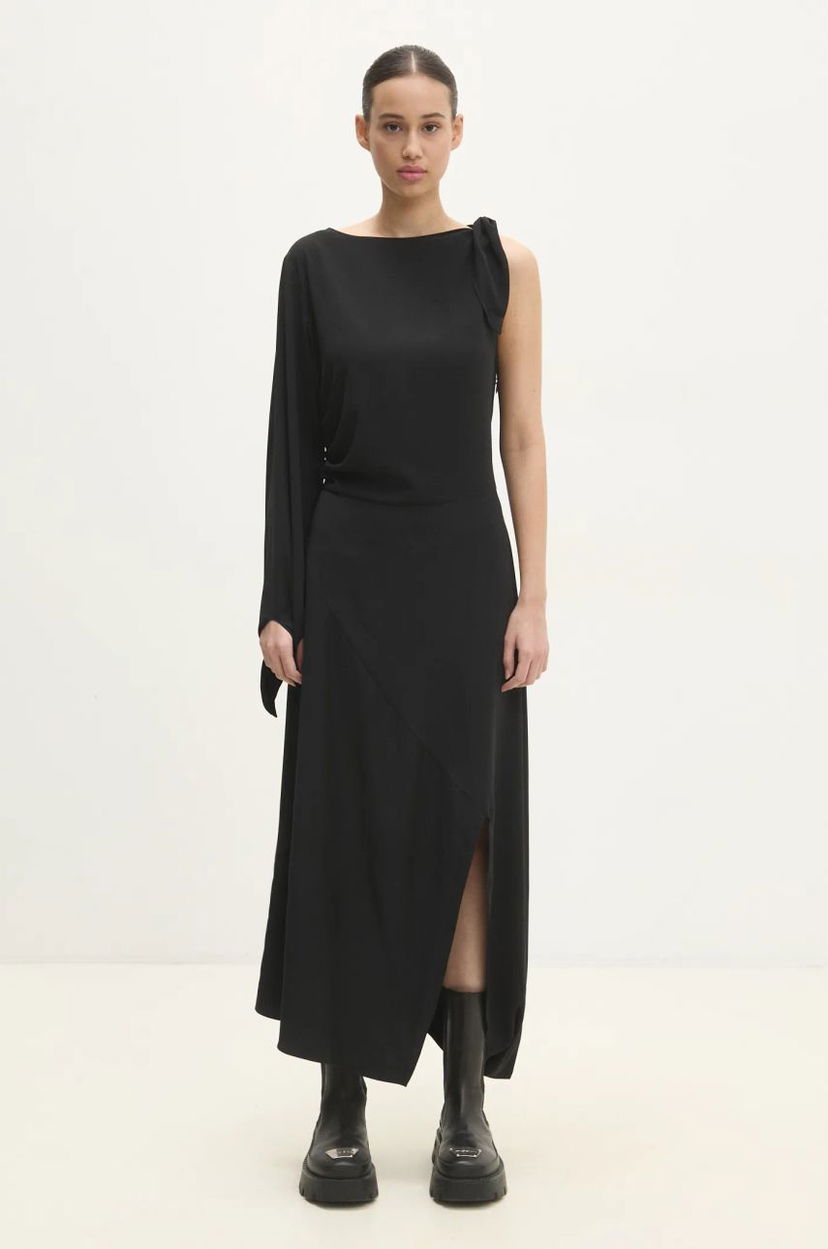 плаття Samsoe Samsoe Samsoe Samsoe One-Sleeve Maxi Dress чорний | F24400148