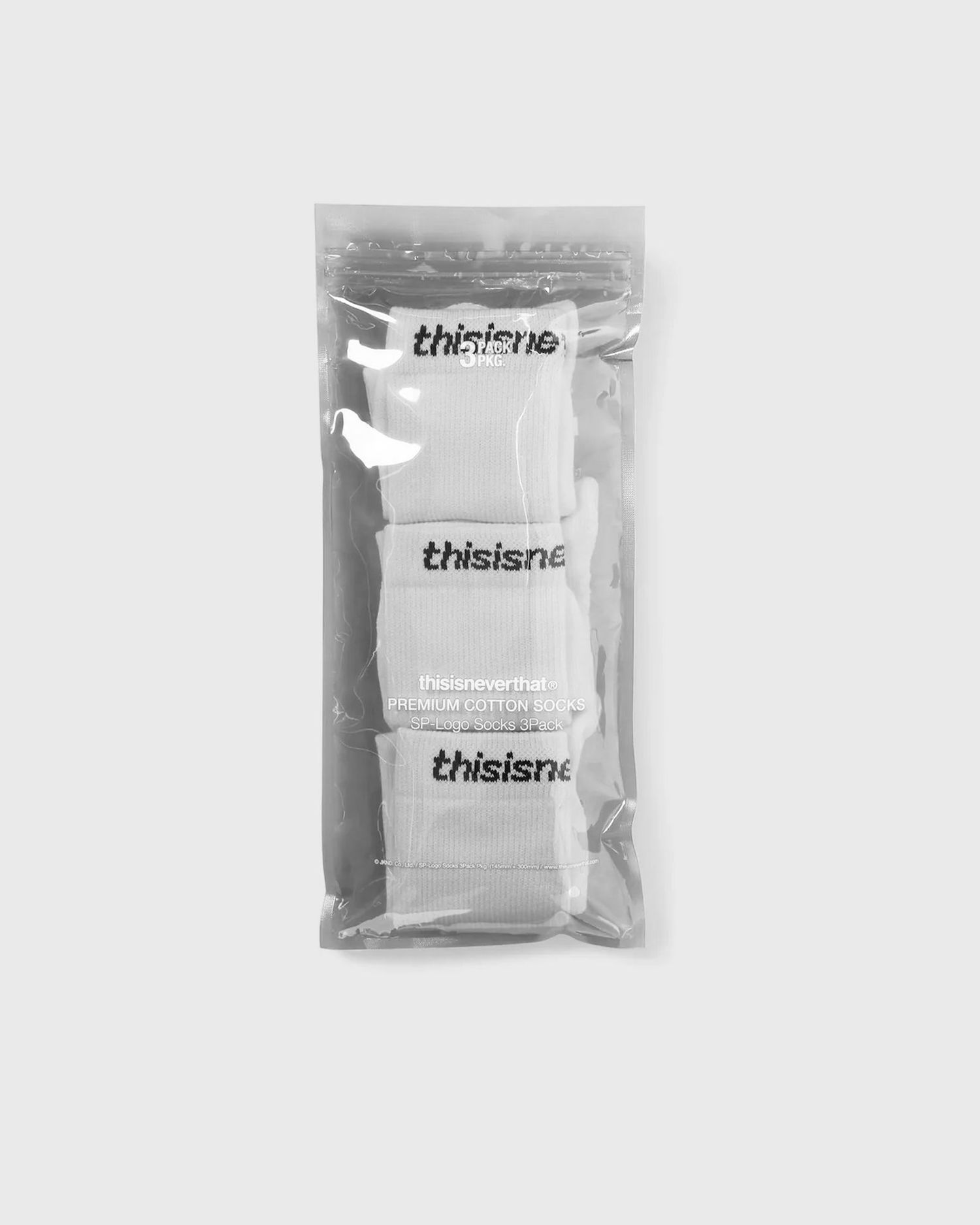 Шкарпетки thisisneverthat SP-Logo Socks 3-Pack білий | TNCO0TUNSO01WHT, 1