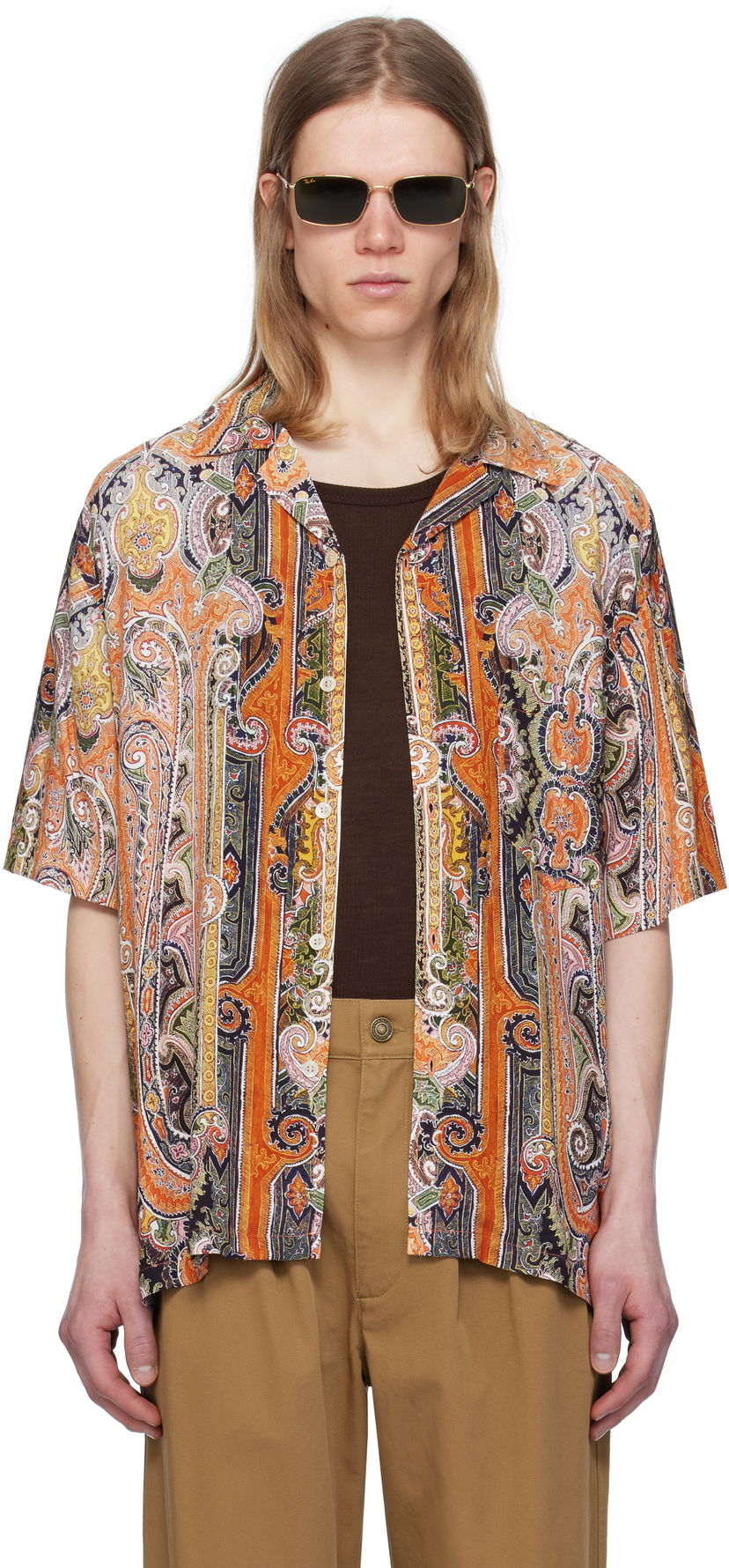 Сорочка ISABEL MARANT Isabel Marant Vazlo Paisley Shirt Помаранчевий | CH0236HA-C2I08H