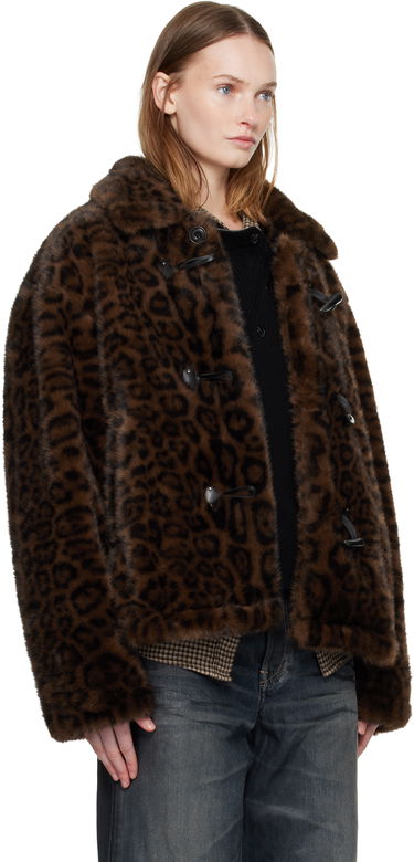 Куртка Andersson Bell Andersson Bell Leopard Fur Duffle Jacket Коричневий | awa735u, 1
