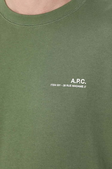 Cветр A.P.C. A.P.C. Item Crewneck Sweatshirt Зелений | COFBQ.H27608.KAE, 5