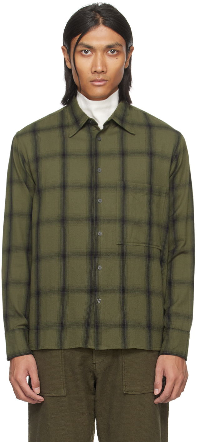 Сорочка Universal Works Universal Works Square Pocket Shirt Зелений | P2927
