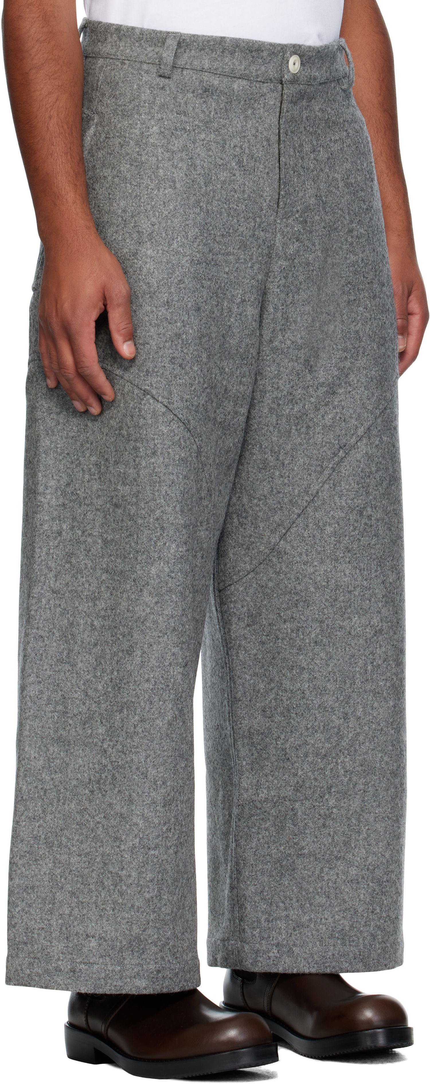 Штани sage NATION SAGE NATION Wool Carpenter Trousers Сірий | S039 CARPENTER TROUSER WOOL MA, 1