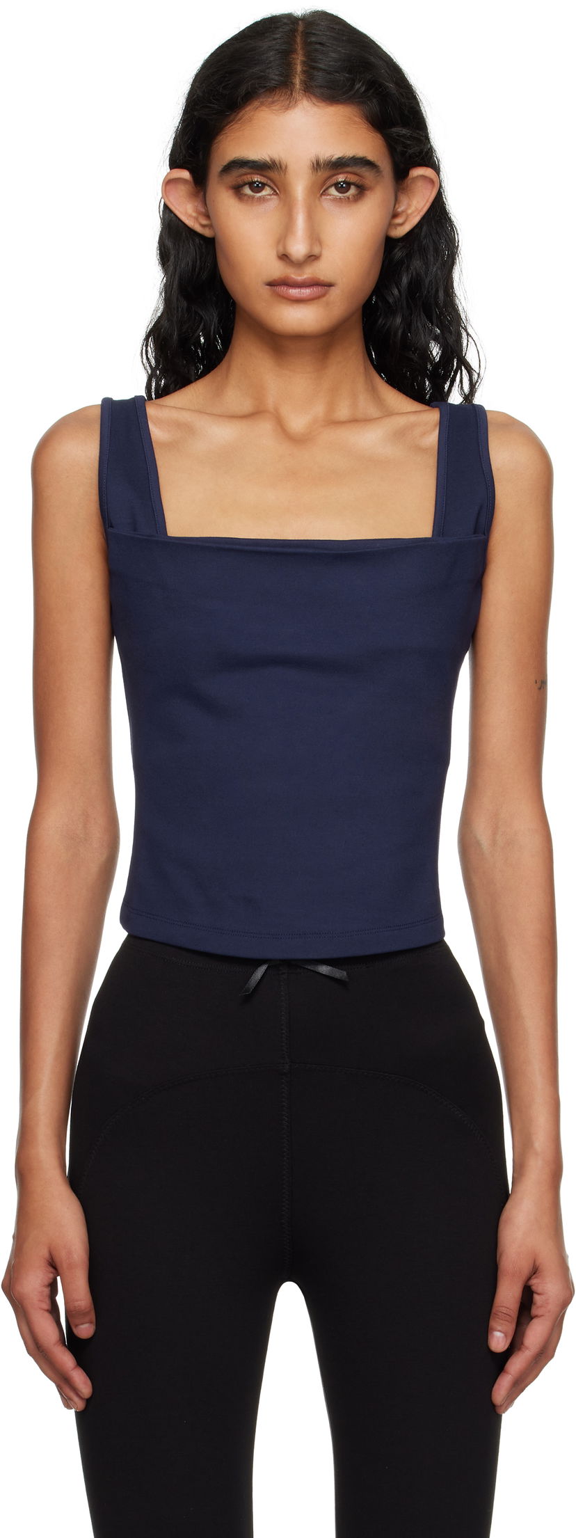 Безрукавка Miaou Miaou Luna Square Neck Tank Top темно-синій | 7110PONNVY