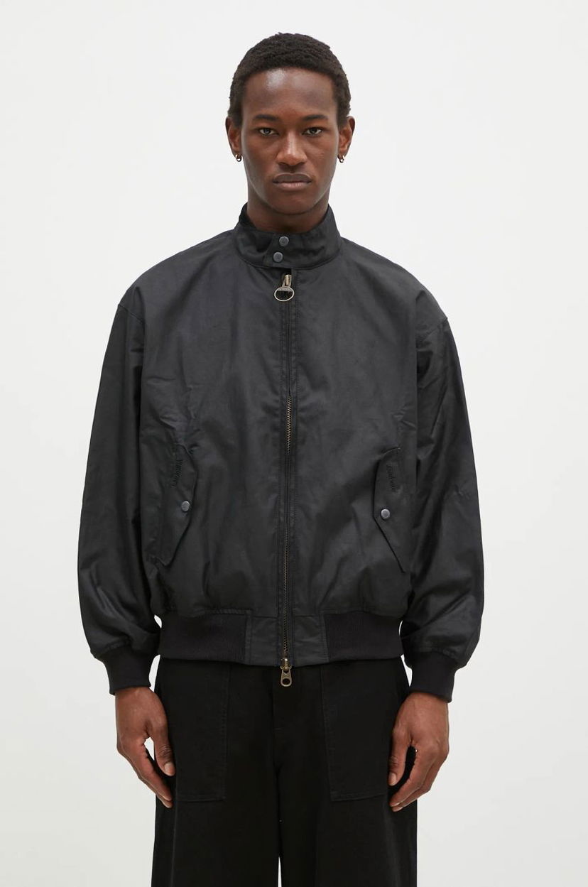 Куртка бомбер Baracuta Waxed Jacket чорний | BRCPS1093