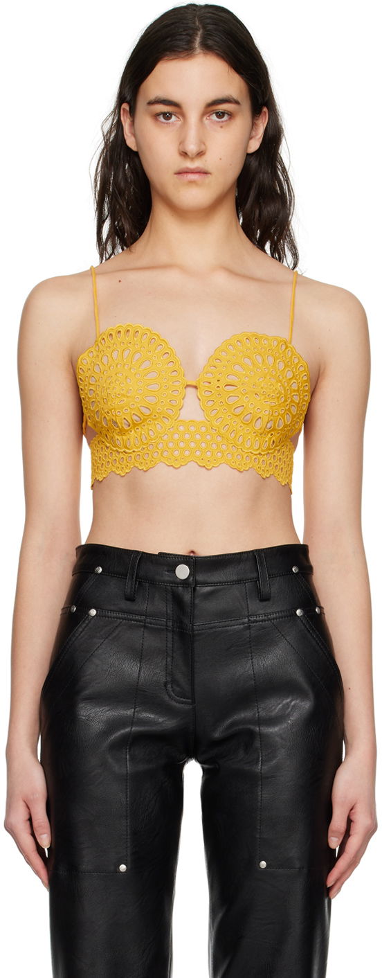Бюстгальтер Stella McCartney Stella McCartney Women's Scalloped Camisole Жовтий | 6T00593BU304