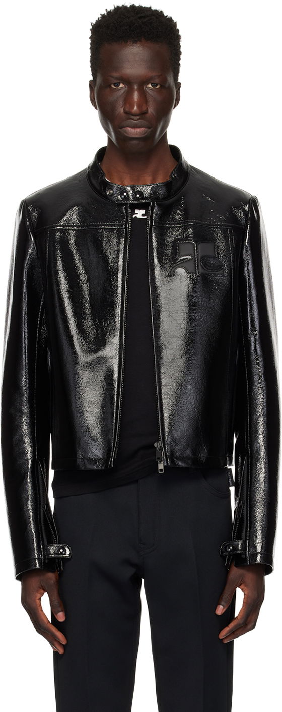 Куртка Courrèges Iconic Leather Jacket чорний | 124CBL175VY0014