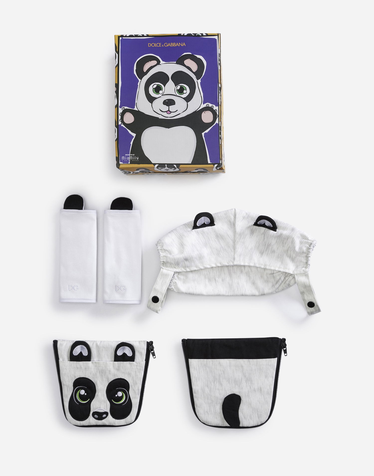 Дорожня сумка Dolce & Gabbana Dolce & Gabbana Panda Baby Carrier Cover Set Сірий | LCJA09G7QUBS9000, 0