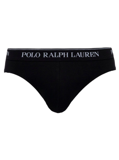 Боксери Polo by Ralph Lauren Pack Of 3 Logo Waistband Briefs чорний | 714835884002