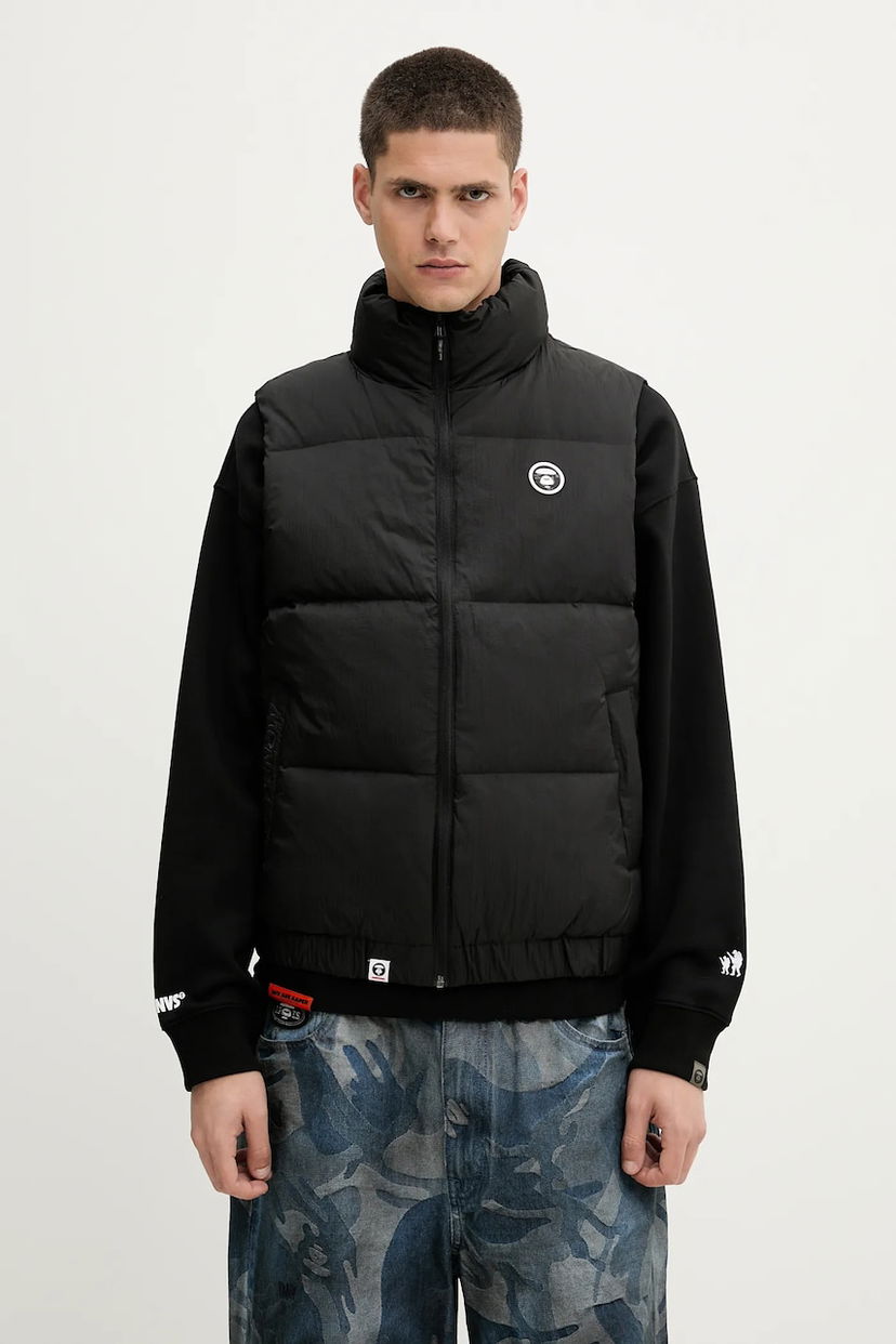 Жилет AAPE by A Bathing Ape AAPE Now Down Vest чорний | AAPDNM7653XXN