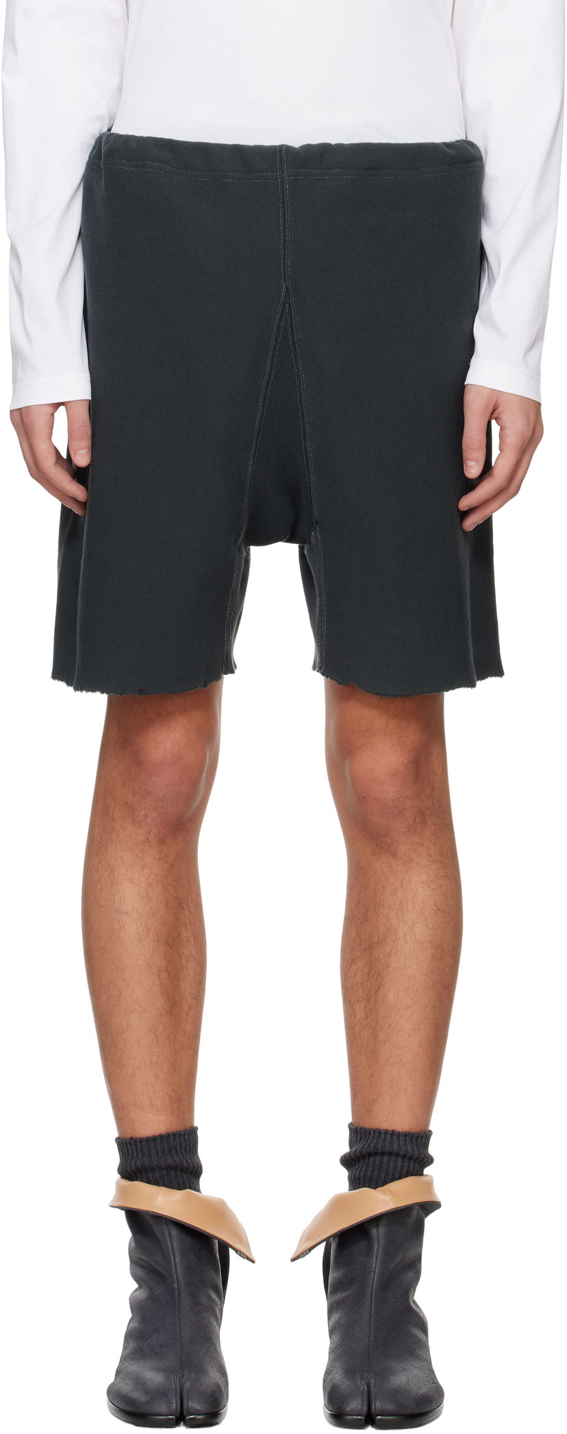 Шорти Maison Margiela Maison Margiela Raw Edge Shorts Зелений | S50MU0085 M25019