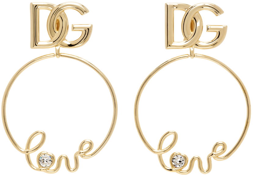 Сережки Dolce & Gabbana Gold Drop Earrings Металік | WEP2L8 W1111