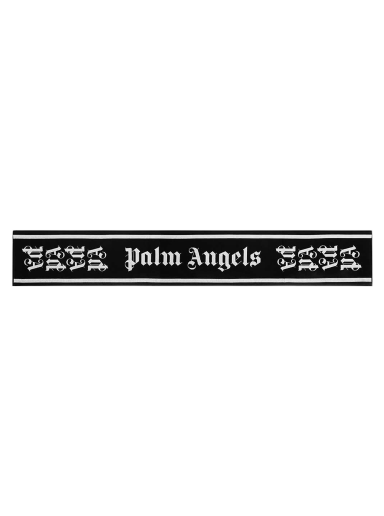Шарф Palm Angels Gothic Monogram Scarf чорний | PMMA007F195720491001