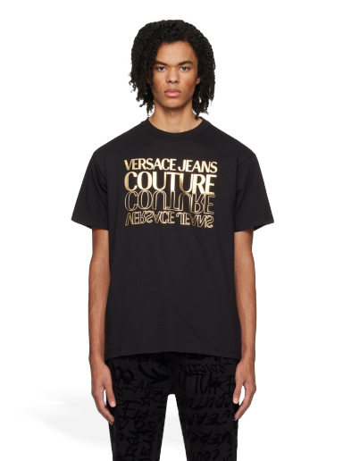 Футболка Versace Bonded T-Shirt чорний | E76GAHT10_ECJ00T