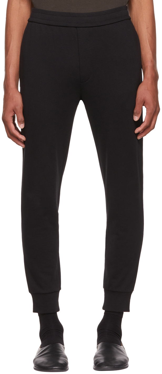 Спортивні штани The Row Edgar Tapered Lounge Pants чорний | EDGAR PANT K290