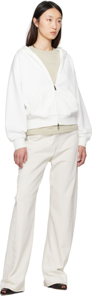 Світшоти Fear of God Fear of God ESSENTIALS Classic Fit Zip-Up Hoodie білий | 192SP255094FW, 3