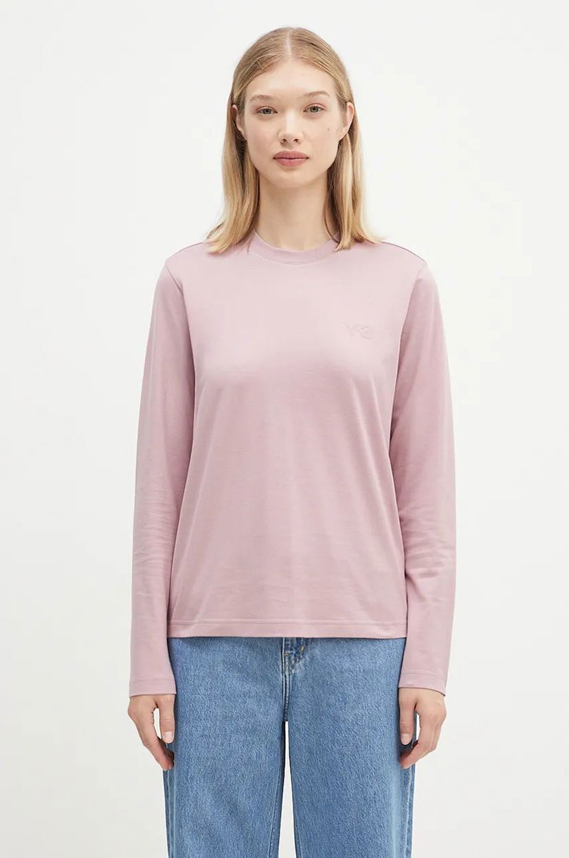 Футболка Y-3 Regular Longsleeve Tee Рожевий | JD9823