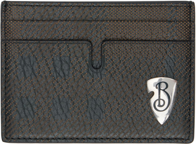Гаманець Burberry Shield Leather Card Holder чорний | 8102931