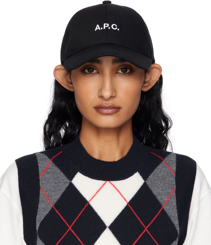 Кепка A.P.C. A.P.C. Charlie Baseball Cap чорний | COZZS-M24069
