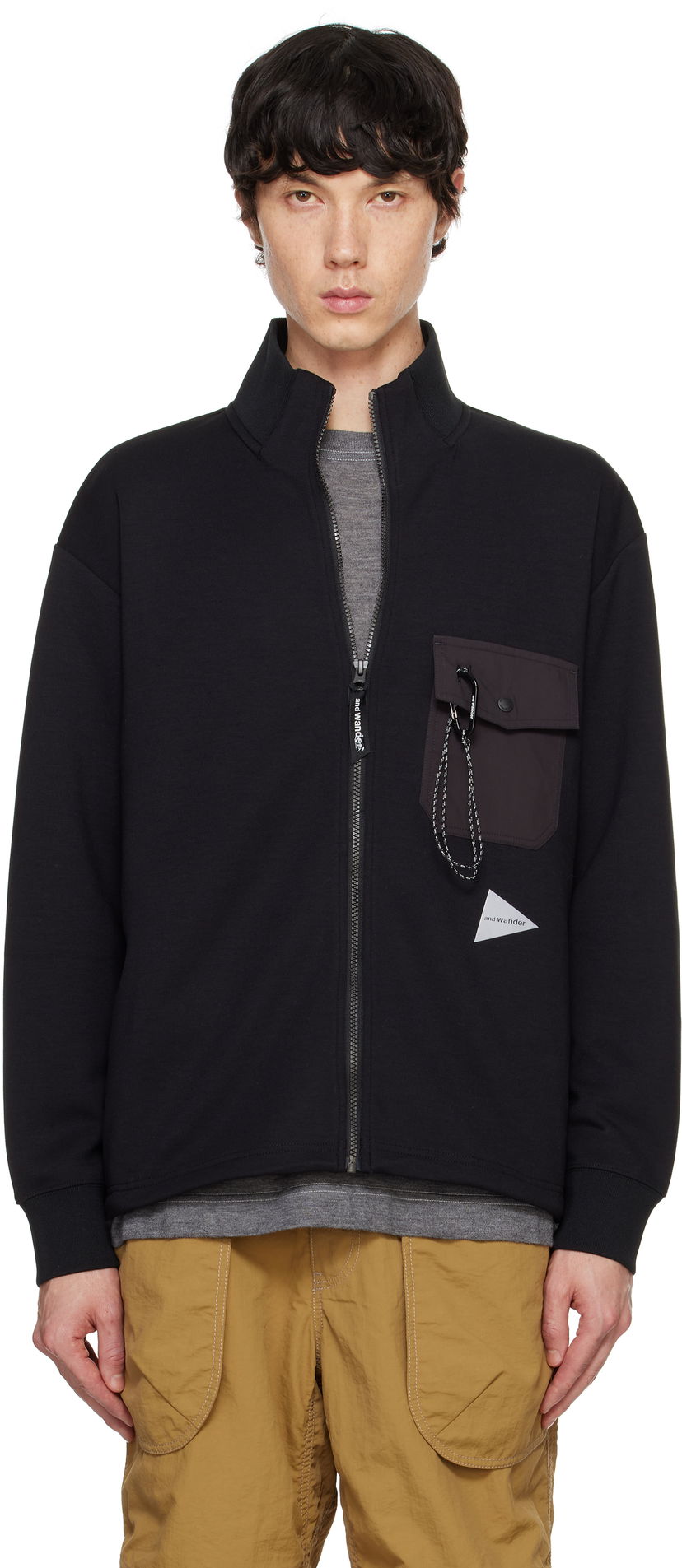 Куртка and wander Airly Warm Full Zip Jacket чорний | 5744284162
