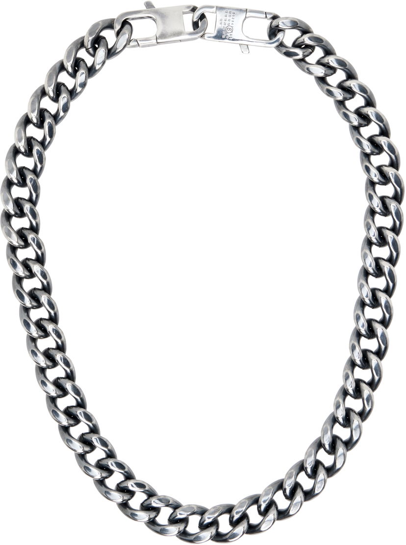 Кольє Maison Margiela MM6 Maison Margiela Silver-Tone Curb Chain Necklace Металік | SM7UU0105 SV0235