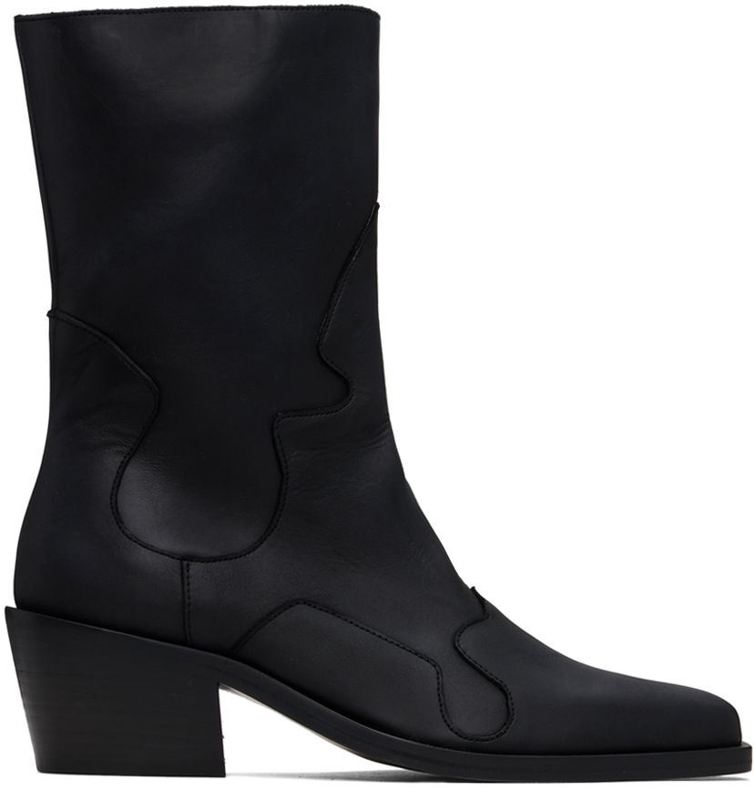 Одяг Eckhaus Latta Eckhaus Latta Cowboy Boots чорний | FEKLMCOWB09005