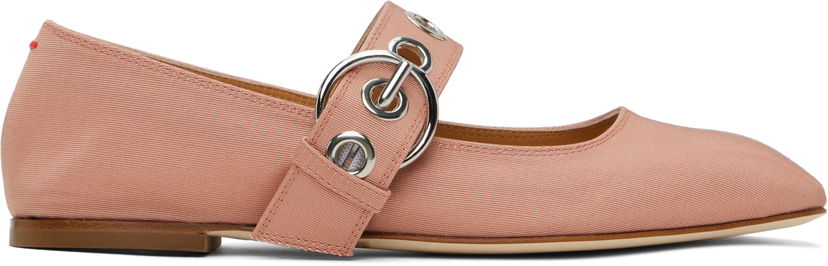 Догляд за взуттям Aeyde Aeyde Uma Eyelet Ballerina Flats Рожевий | A11-FL-RKLS08FL159-SS25-1018-069