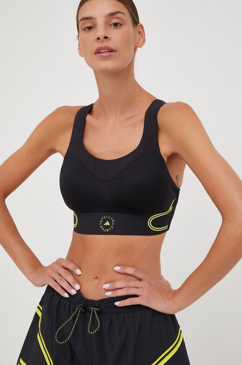 Бюстгальтер adidas Originals adidas by Stella McCartney Truepace Sports Bra чорний | HG6856