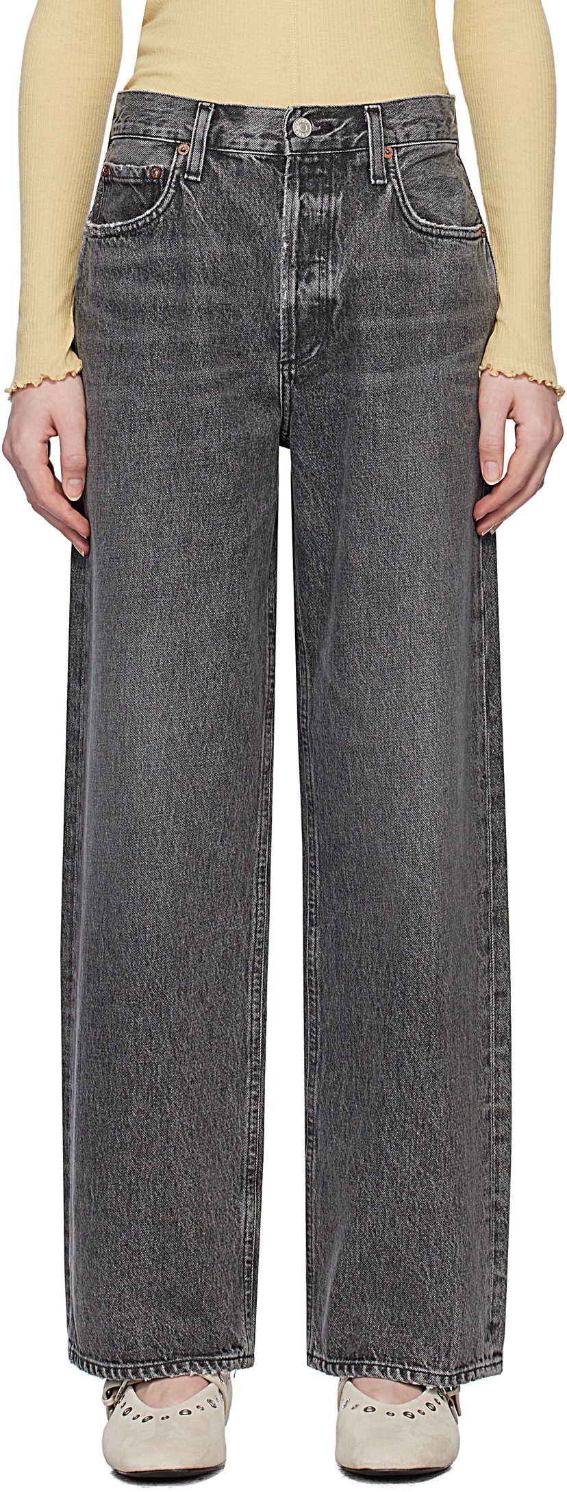 Джинси AGOLDE AGOLDE Low Slung Baggy Jeans Сірий | A9079C-1346