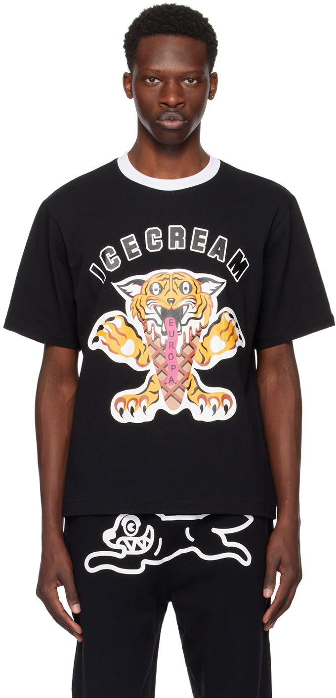 Футболка BBC IceCream ICECREAM Tiger Graphic T-Shirt чорний | IC24237