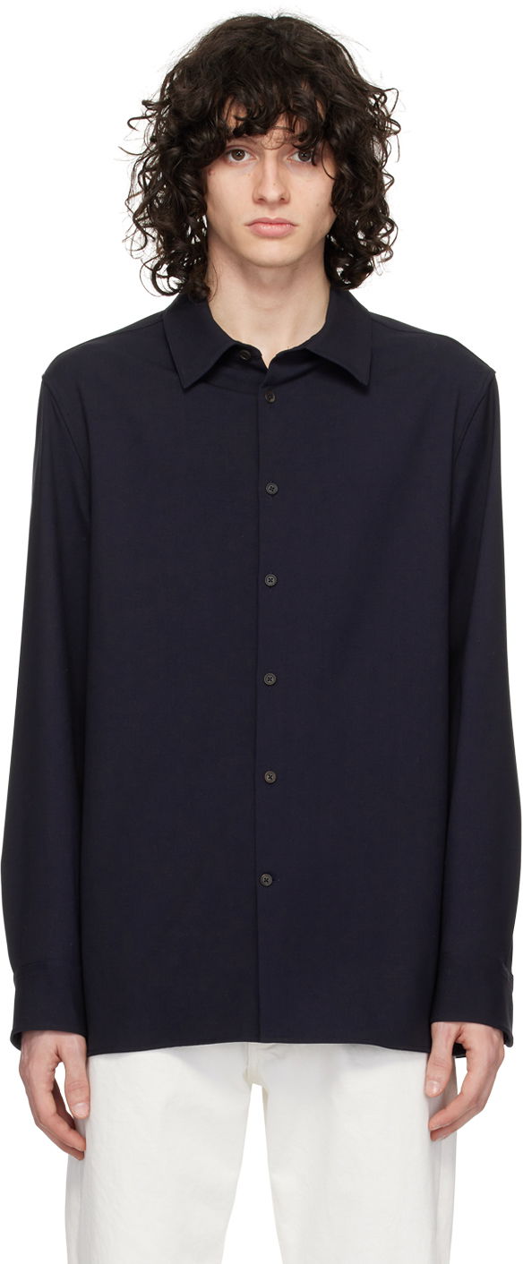 Сорочка The Row Long Sleeve Button Up Shirt чорний | 283-W1842