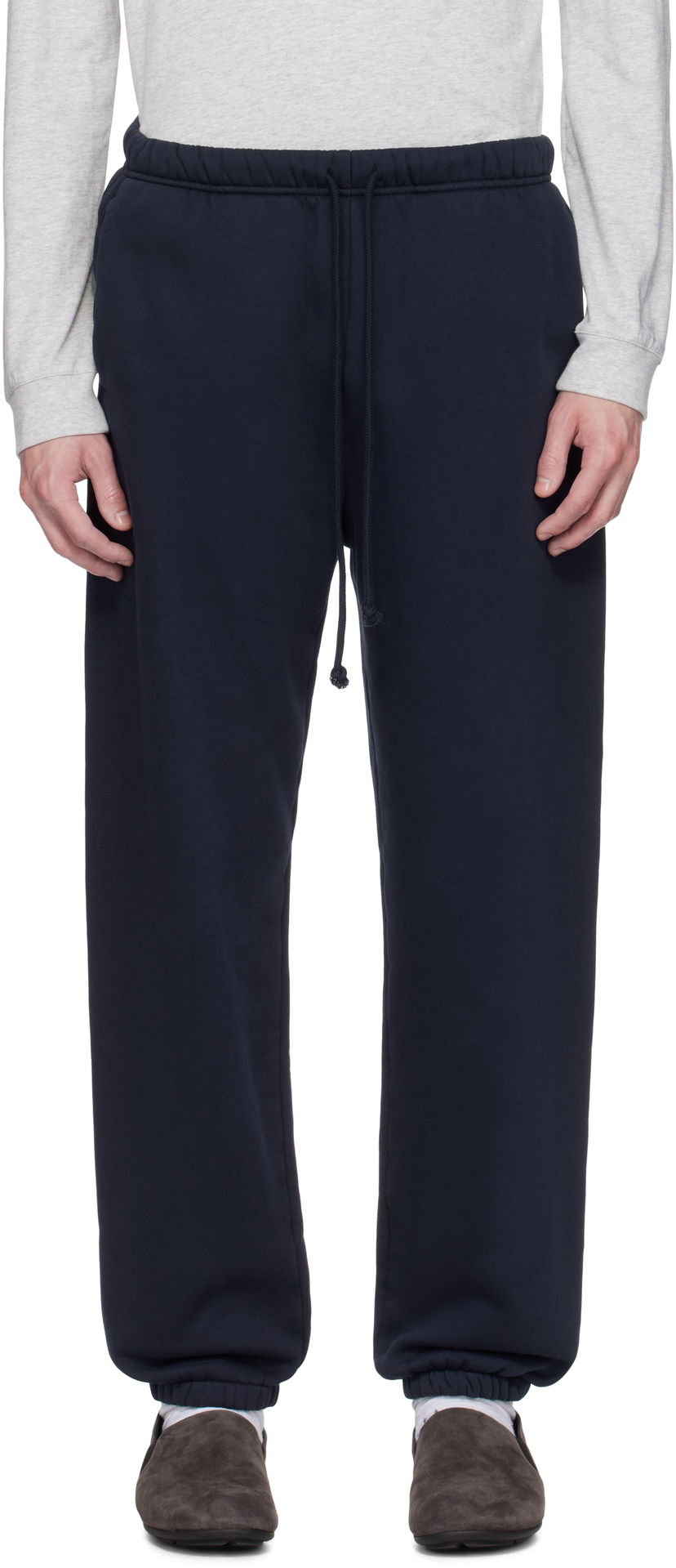Спортивні штани SKIMS SKIMS Fleece Relaxed Sweatpants темно-синій | PT-JOG-8451M-NAVY