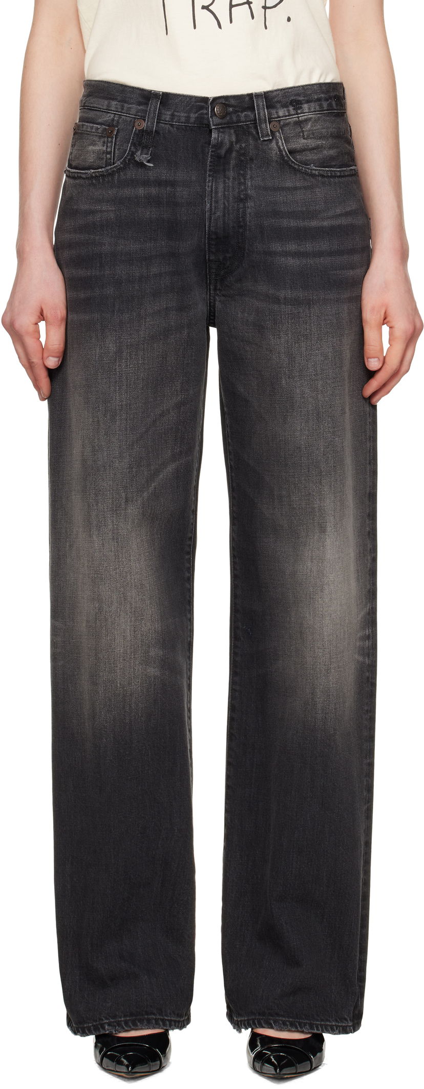 Джинси R13 R13 D'Arcy Loose Jeans чорний | R13WD038-D284A