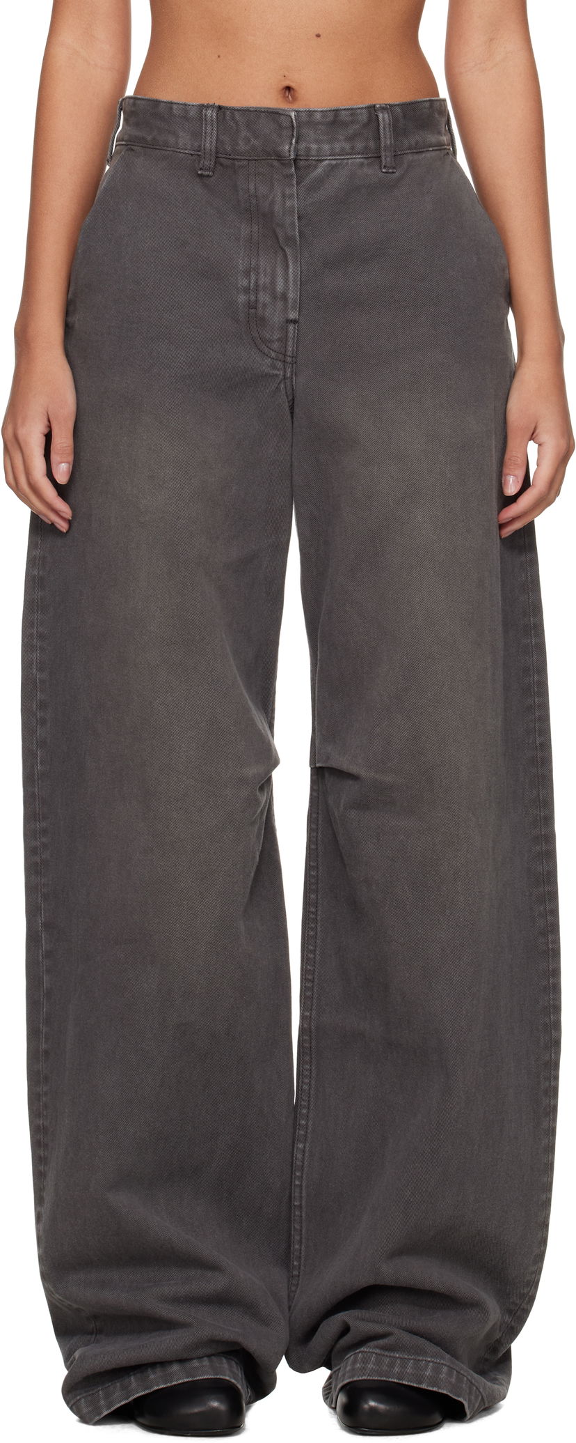 Штани Entire Studios Entire Studios Dem Wide-Leg Jeans Сірий | ES2318SL