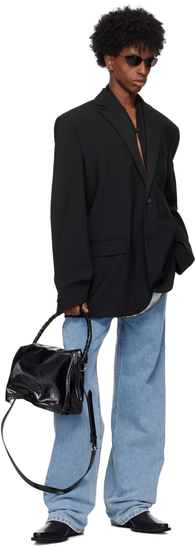 Сумка Y/PROJECT Mini Wire Shoulder Bag чорний | 620BA007