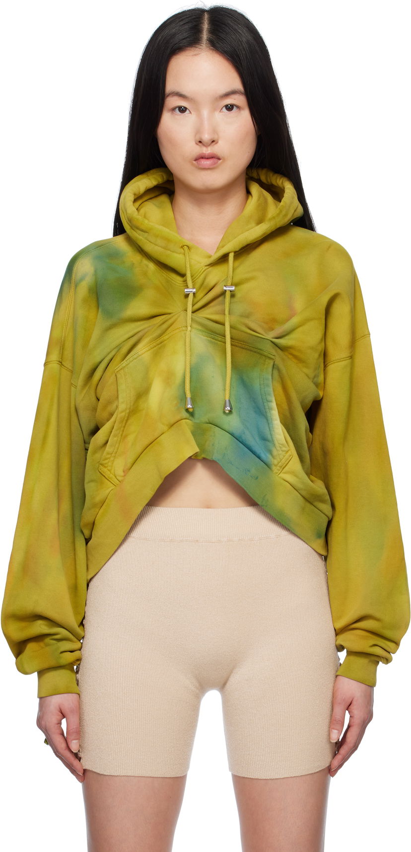 Світшоти Collina Strada Collina Strada Draped Hoodie Зелений | XX8014