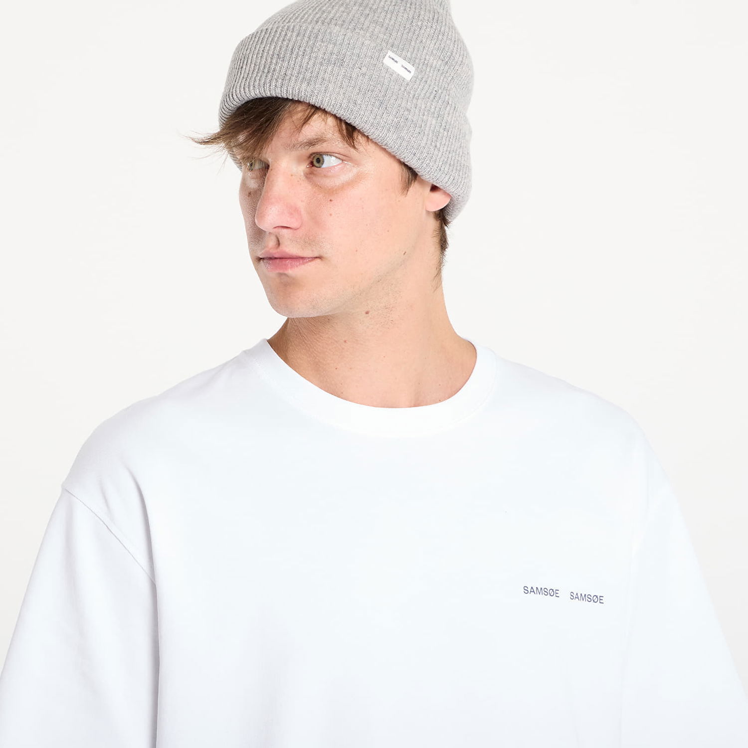 Футболка Samsoe Samsoe Samsøe Samsøe Saflorian T-Shirt білий | U25300007_CLR002385, 1