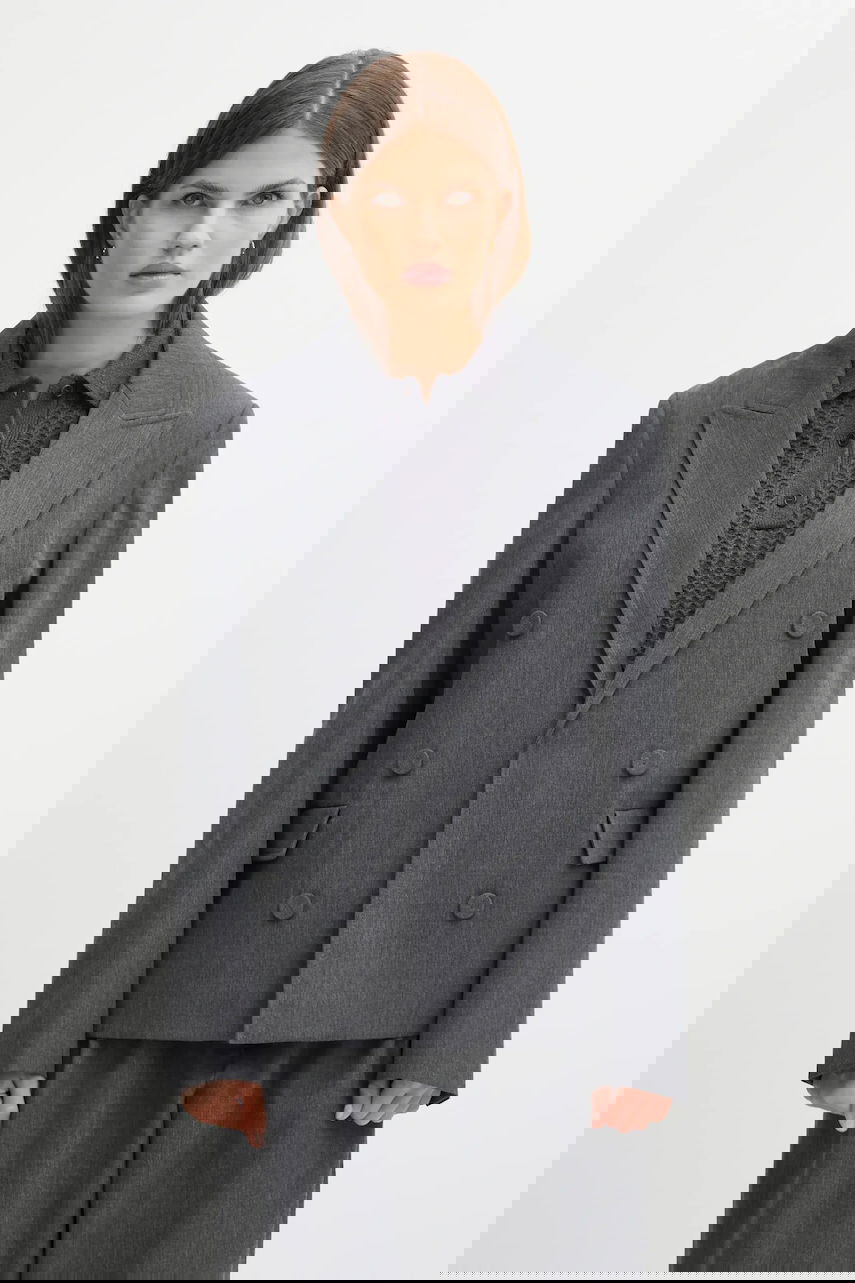 Куртка JW Anderson JW Anderson Double Breasted Tailored Blazer Сірий | JK0401.PG1821, 0