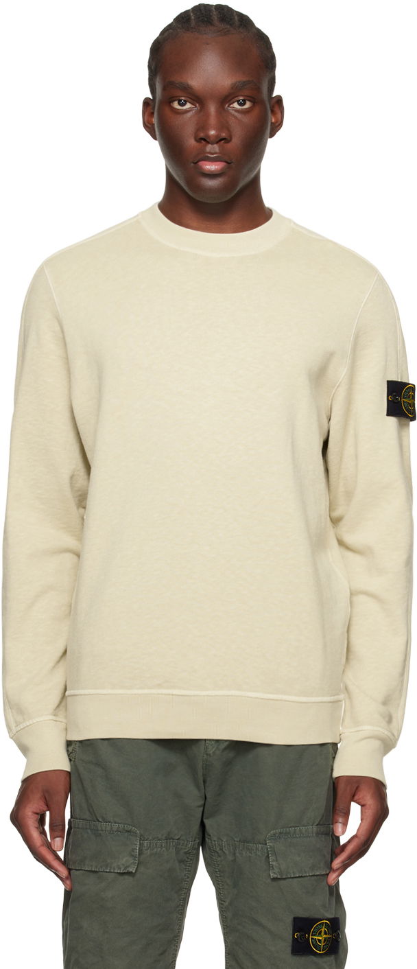 Світшоти Stone Island Patch Sweatshirt бежевий | 801566060