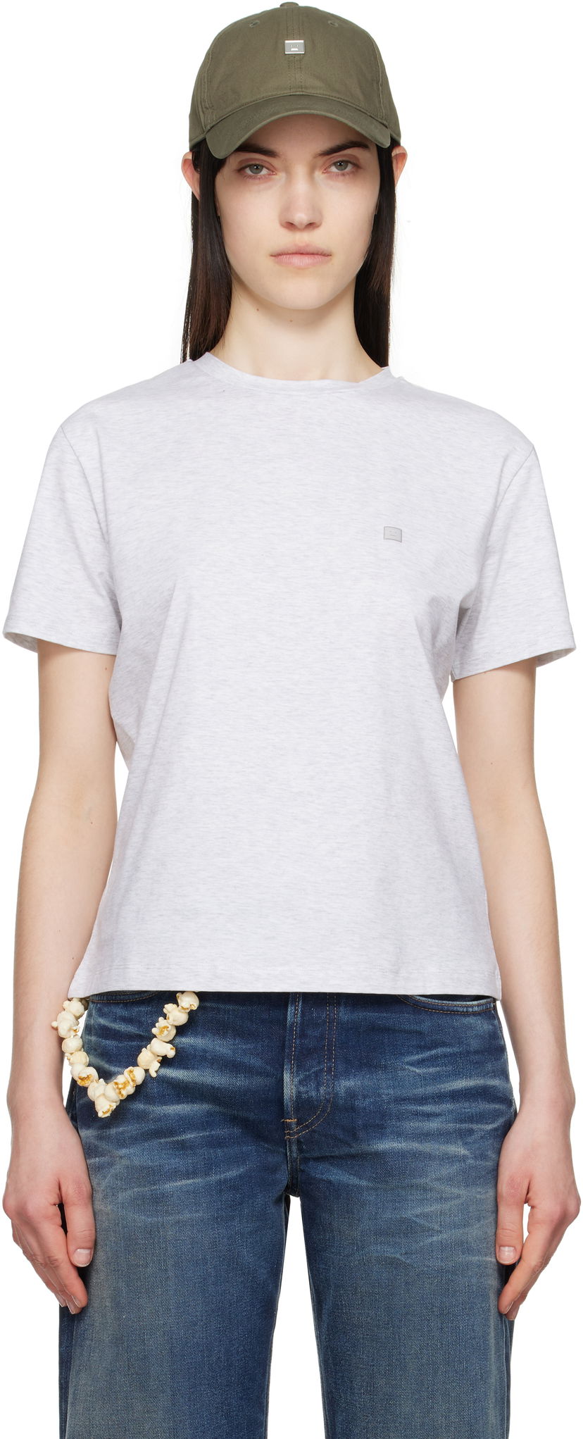 Футболка Acne Studios Acne Studios Regular Fit T-Shirt Сірий | CL0308-