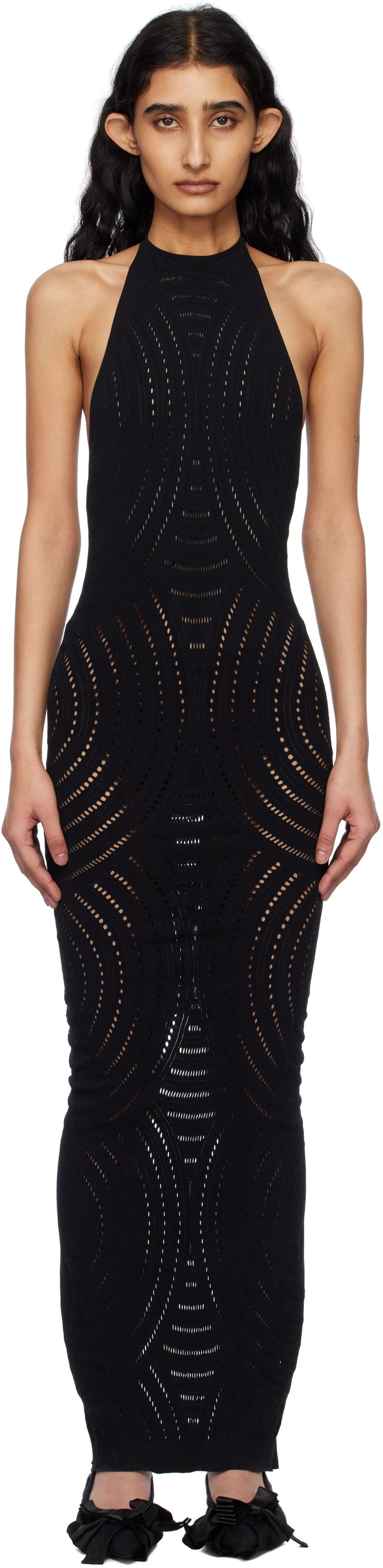 плаття MISBHV MISBHV Mesh Halter Maxi Dress чорний | 250W814