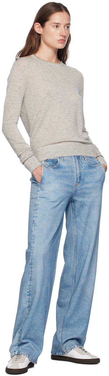 Cветр rag & bone rag & bone Indie Crewneck Sweater Сірий | WAS24F045BG45, 3